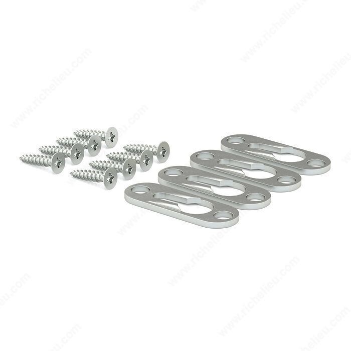 9/16 inch by 1-5/8 inch zinc mending plate for reinforcing wood joints.