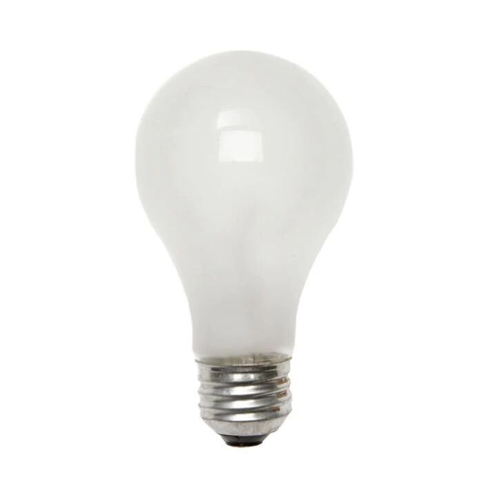 100W 130V rough service light bulb for job site fixtures, 2500 hour rated.