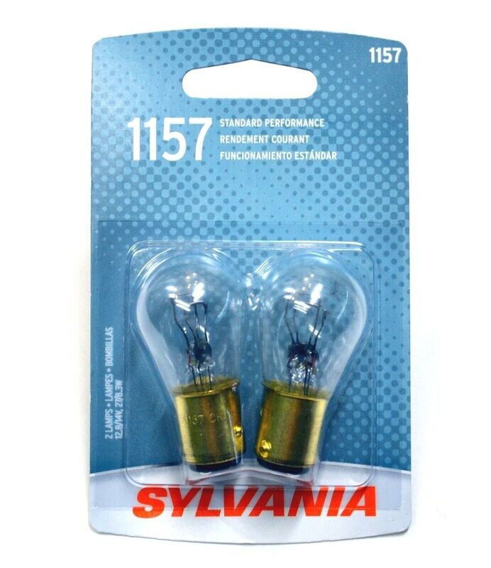1157 dual-filament auto bulb for brake and tail lights, 2 pack.