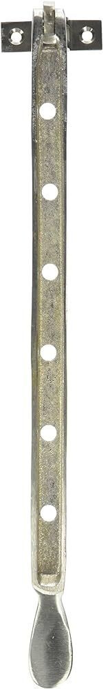 13 Inch Casement Window Stay Colonial Satin Nickel. Holds windows open at a set angle.