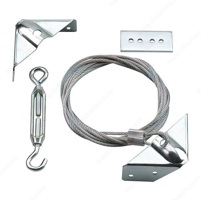 ANTI-SAG GATE KIT ZINC Anti-sag gate kit with a zinc finish for reinforcing wood gate corners.
