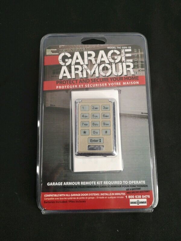 Garage Armour pin entry remote for garage door access.