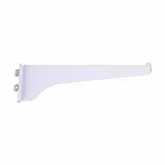 Knape and Vogt white shelf bracket, 6 inch size.