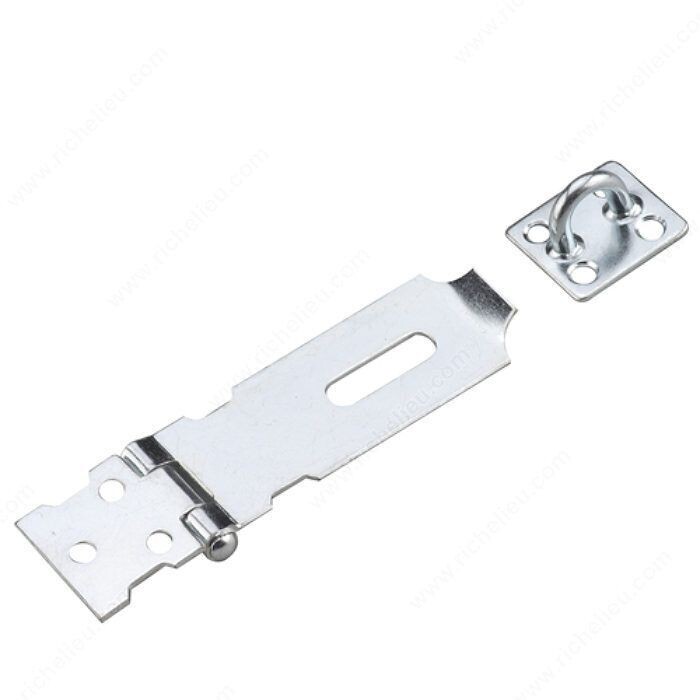 3-1/2 inch light duty hasp, for securing cabinets, gates, and small enclosures.
