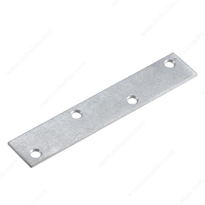 6 by 1 inch galvanized mending plate for wood joints.