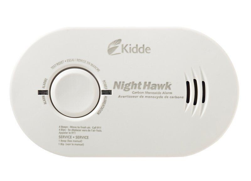 Battery powered carbon monoxide detector, for easy installation without wiring.