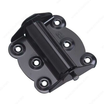 3 inch spring hinge in black finish, for self closing screen and storm doors.