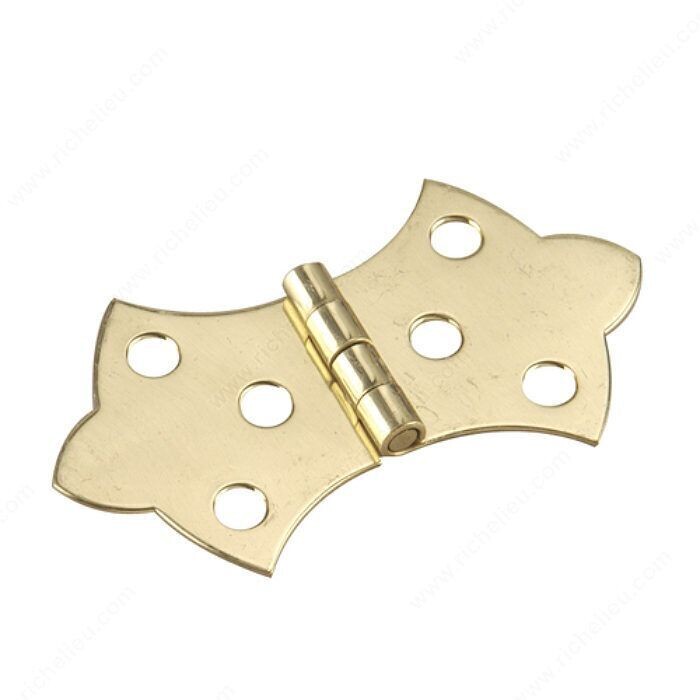 1 Inch butterfly hinge, brass finish.