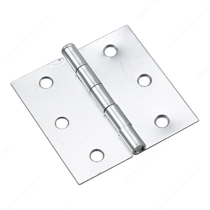 2-1/2 inch stainless steel square butt hinge for doors and gates.