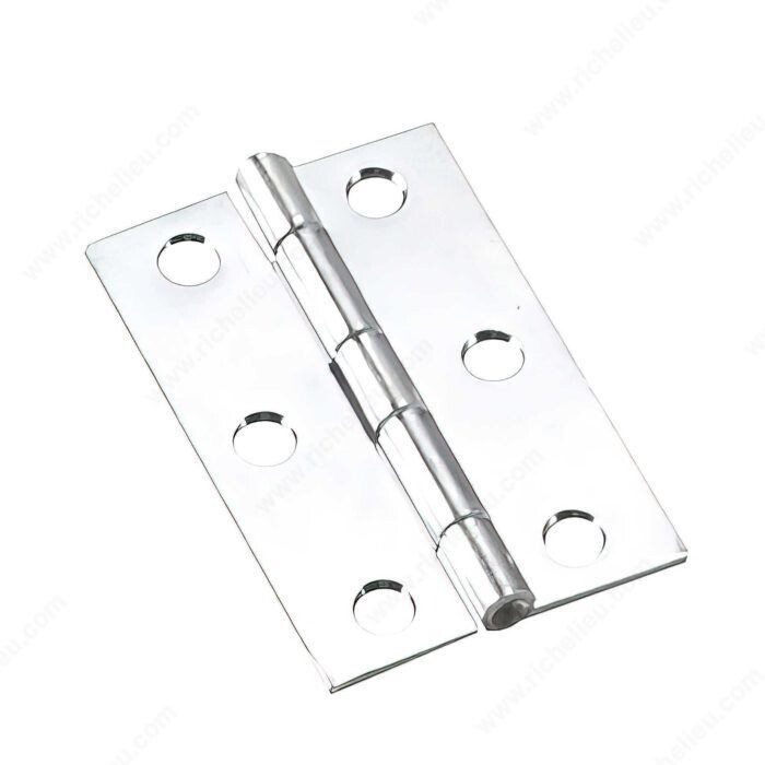 1-5/8 by 2-1/2 inch zinc narrow butt hinge.