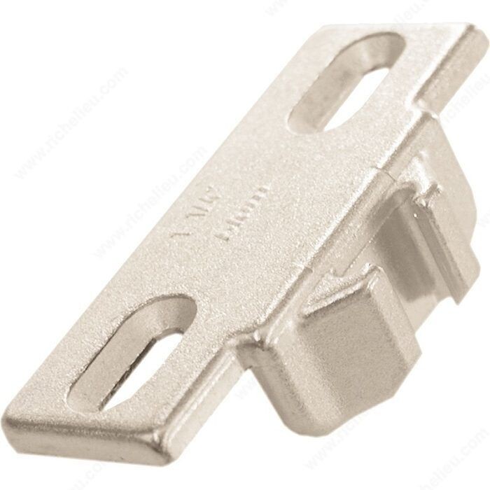 1/2 inch overlay edge mount cabinet hinge mounting plate.