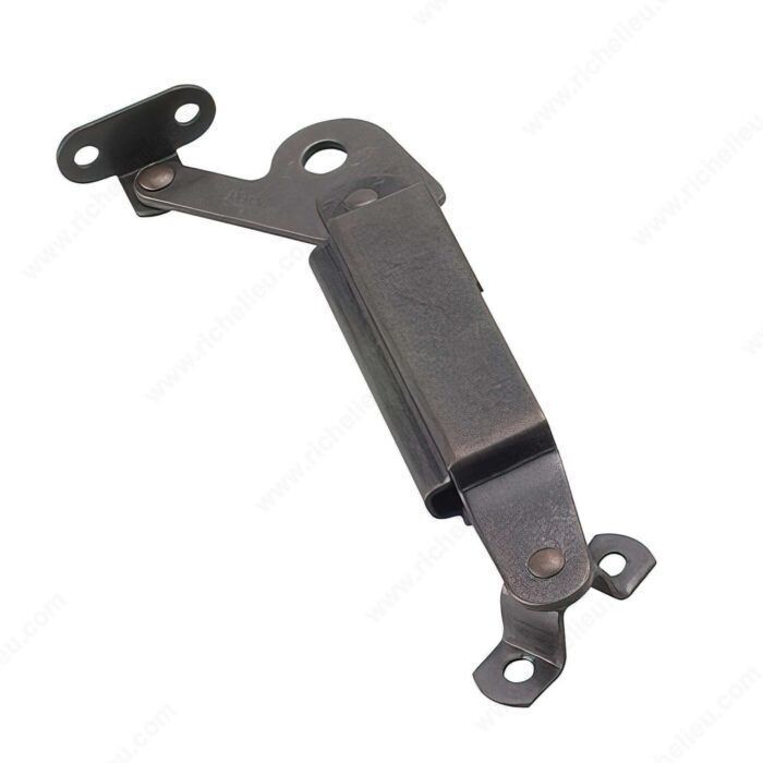 LEFT SPRING LID SUPPORT Left spring lid support for hinged cabinet lids.