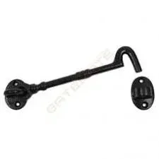 4 inch cabin hook in an antique finish for gates and doors.