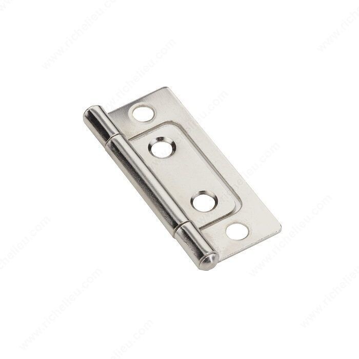 Satin nickel bifold door hinge, 51 millimetre size.