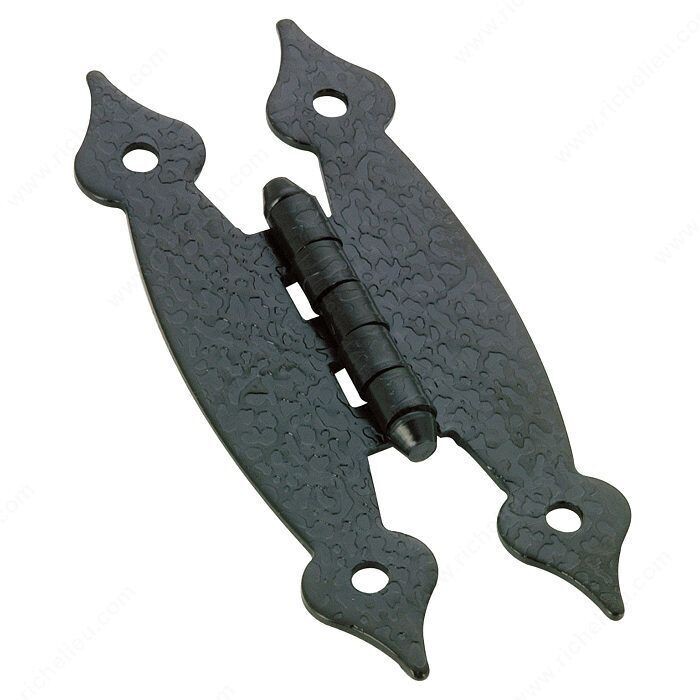 2-1/16 inch decorative cabinet hinge for cabinet doors.