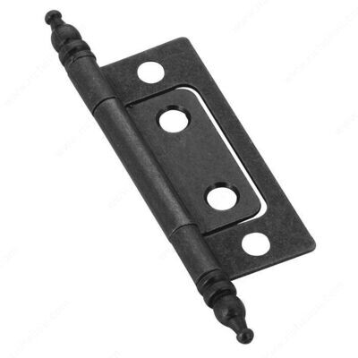BIFOLD HINGE MATTE BLACK 76MM Matte black bifold door hinge, 76 millimetre size.