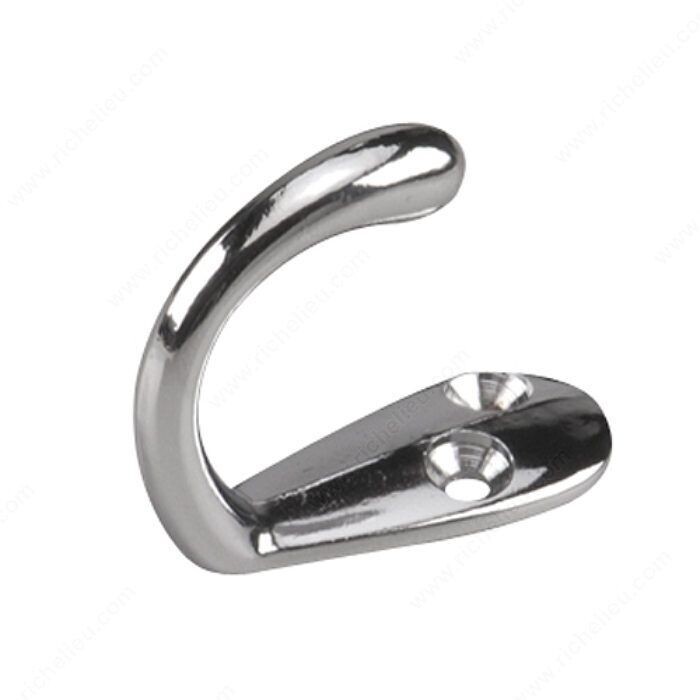 1-3/4 inch chrome wardrobe hook.