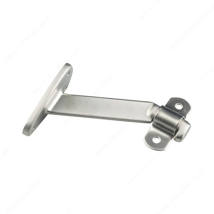 4-1/16 inch heavy duty handrail bracket in dull nickel finish.