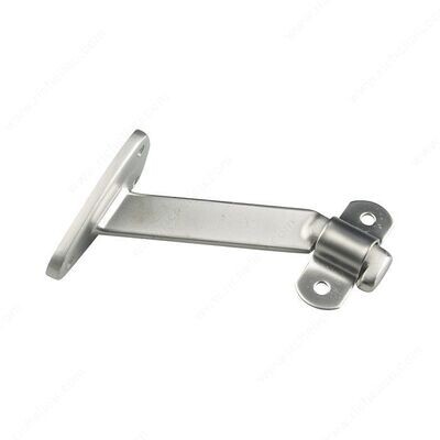 4-1/16 inch heavy duty handrail bracket in dull nickel finish.