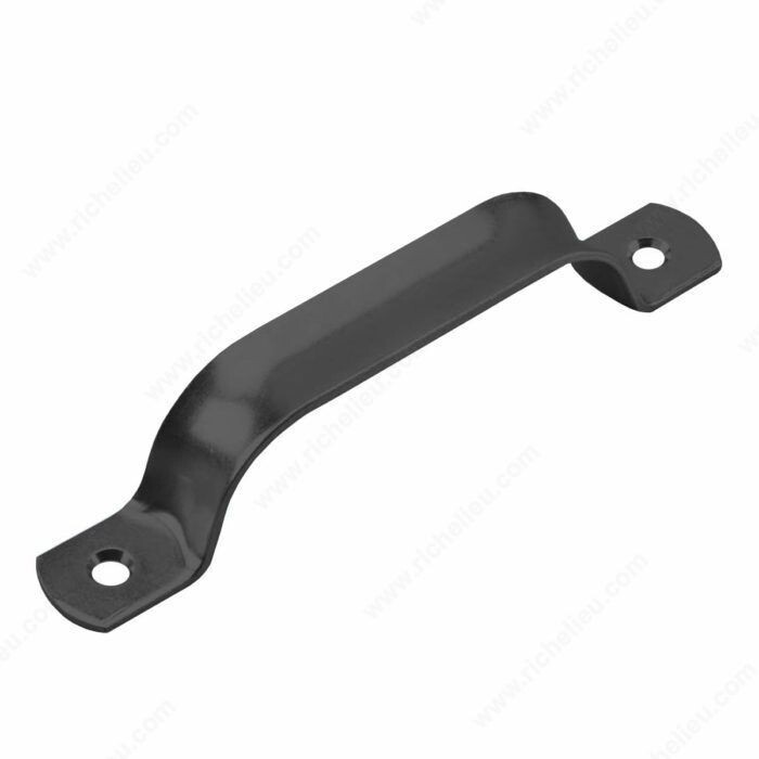 6-1/2 inch black utility pull for drawers and shed doors.