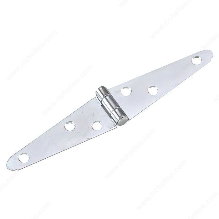 3 inch strap hinge in zinc finish, light duty, for gates and chest lids.