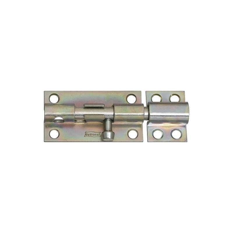 4 inch zinc plated heavy barrel bolt for securing gates and doors.