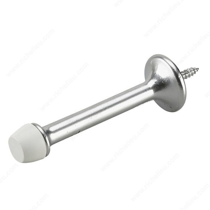 DOOR STOP 3 3 inch rigid door stop in a satin chrome finish.