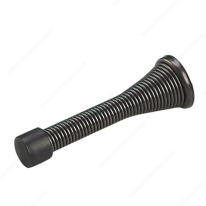 3 3 inch flexible oil-rubbed bronze door stop for protecting walls.