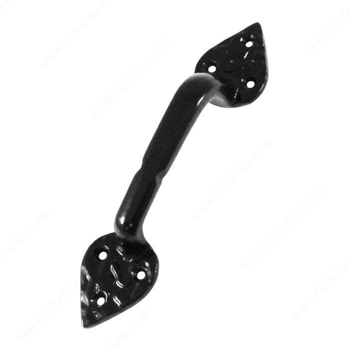 7-3/4 Inch decorative gate pull for garden gates and outdoor doors.