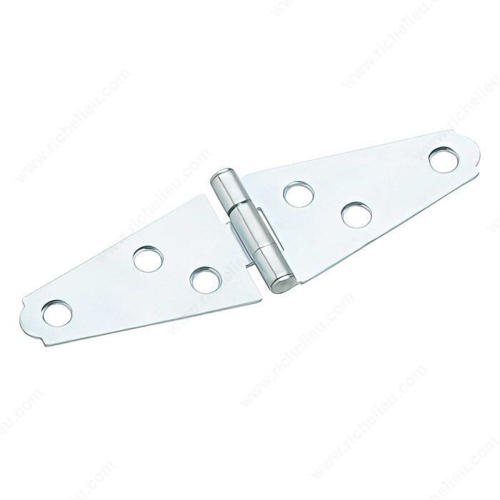 2 Inch zinc strap hinge for gates and shed doors.