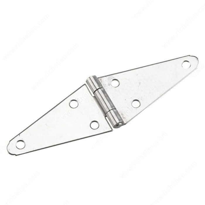 4 inch stainless steel strap hinge for gates and barn doors.
