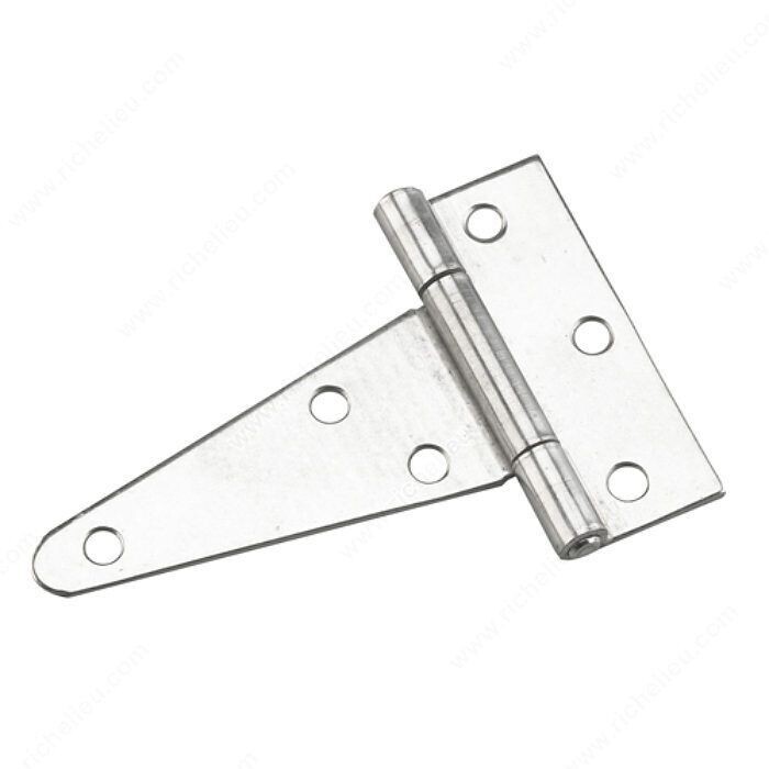 4 inch heavy duty stainless steel T-hinge for gates and doors.
