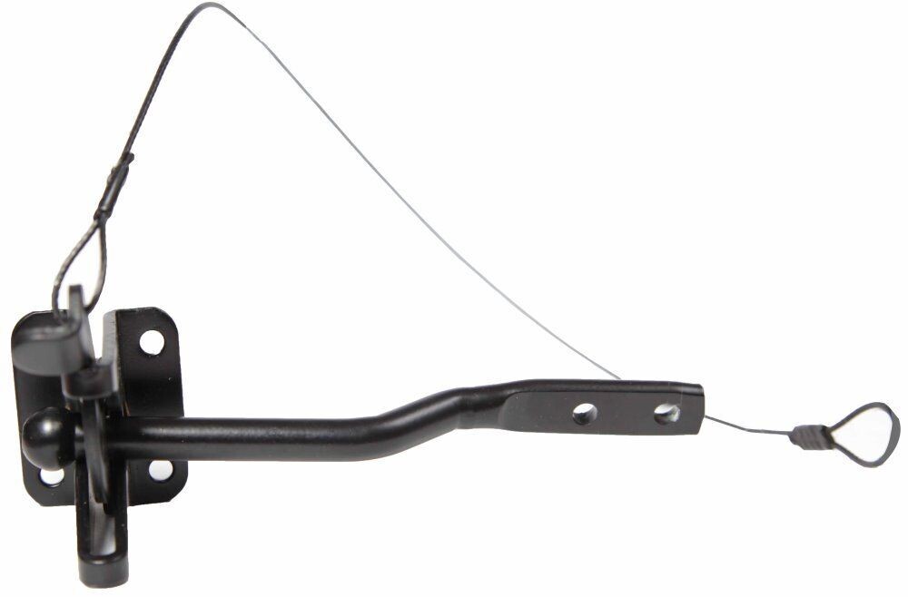 2 inch auto latch with attached cable, for gates and screen doors.