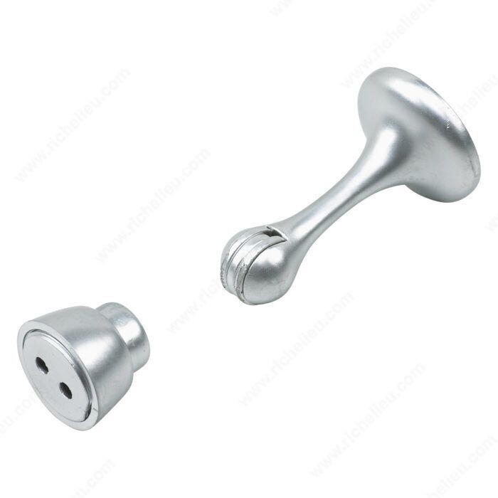 3 3 inch magnetic chrome door stop for holding doors open or closed.