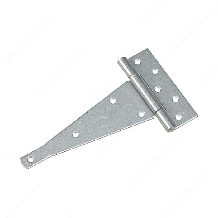 10 inch heavy duty galvanized tee hinge for gates and barn doors.