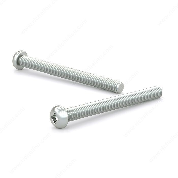 10-24 X 1/2 10-24 by 1/2 inch zinc pan head machine screws for general assembly, pack of 100.