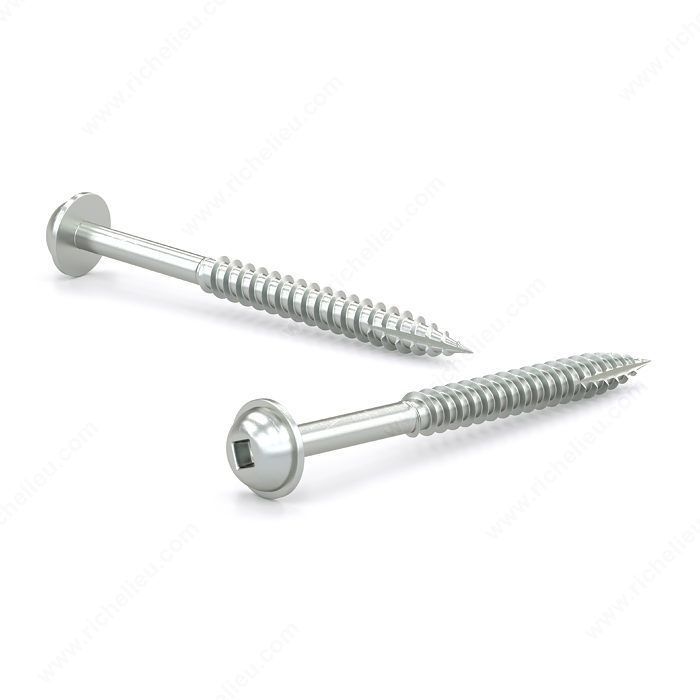#8 x 3 Inch Wood Screws Pan Head Zinc, pack of 6.