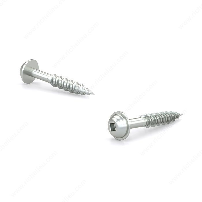 #8 x 1-1/8 inch pan head particle board screw in zinc, 16 pack.