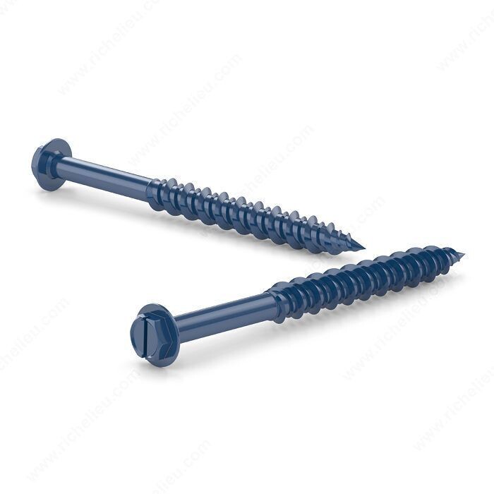 3/16 3/16 inch by 3-1/4 inch hex head concrete screw, sold in a 100 pack for masonry anchoring.