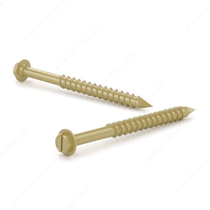 1/4 1/4 x 3-1/4 inch Goldtap Pro concrete screws, 50 pack.