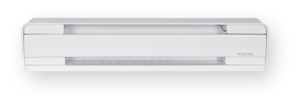 1250 watt baseboard heater for supplemental room heating.