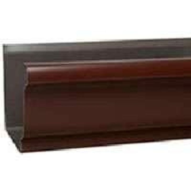 5 5" x 10' Aluminum Gutter Brown