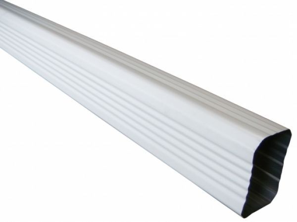 2 2" X 3" - 10' Aluminum Downspout White