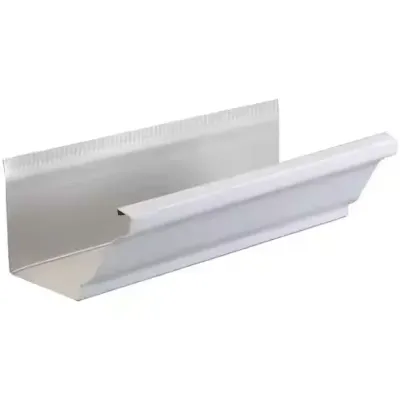 4 4" X 10" White Gutter