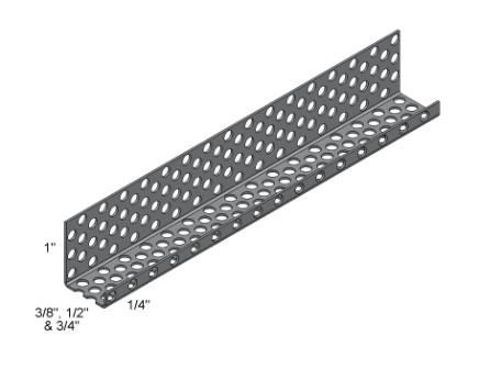 3/8 3/8" x 10" Metal Rain Screen Strips
