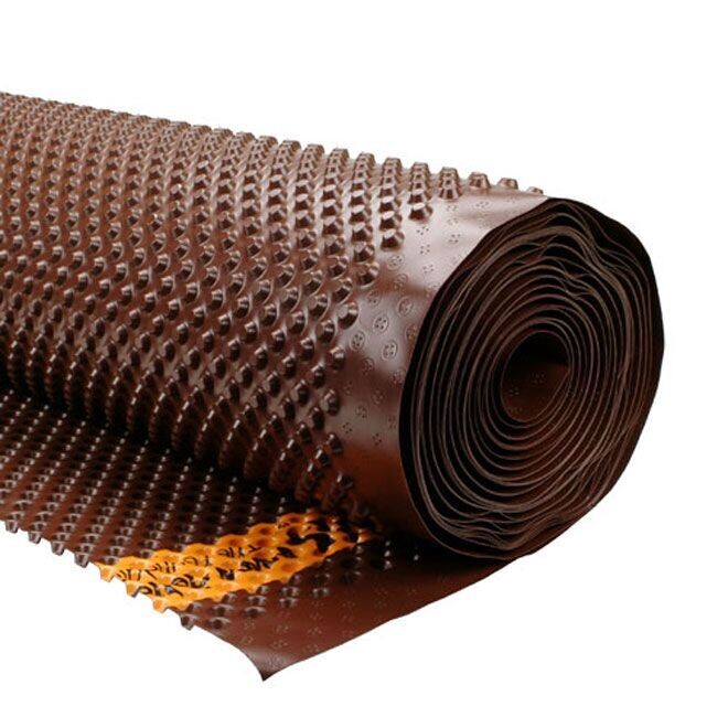Delta basement wall waterproofing membrane, sold by the lineal foot.