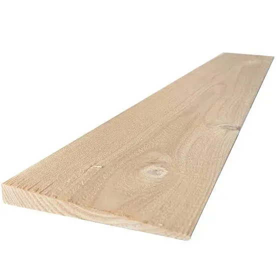 1 1" x 6" Select Tight-Knot Cedar Single Bevel Siding