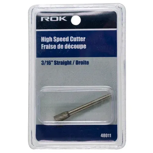 3/16" High Speed Cutter Straight Bit