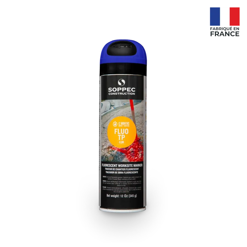 Soppec Fluo TP Blue Premium Fluorescent Inverted Marking Paint