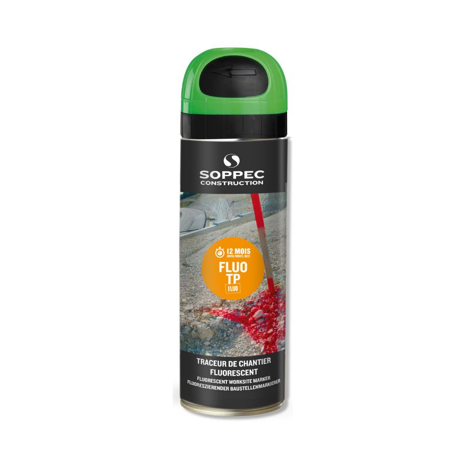 Soppec Fluo TP Green Premium Fluorescent Inverted Marking Paint Soppec Fluo TP Green Premium Fluorescent Inverted Marking Paint
